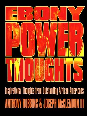 cover image of Ebony Power Thoughts